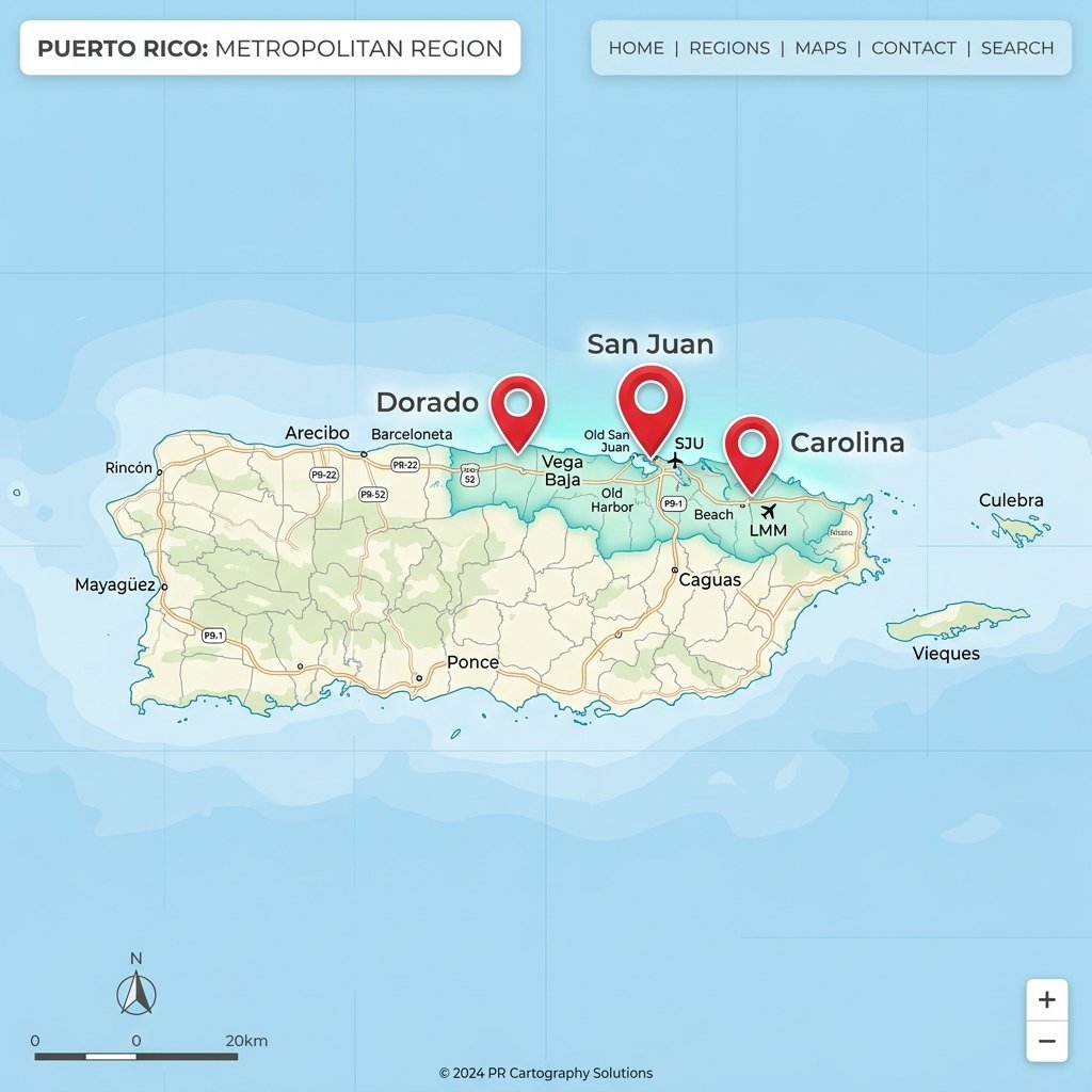 Mapa de Cobertura en Puerto Rico